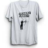 The Fame Okçuluk Archery Ok Yay Beyaz Kadın T-shirt