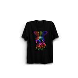 The Fame Pink Mushrooms Rock Metal Müzik Grubu Siyah Unisex T-shirt