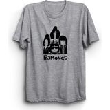The Fame Ramones, S09, Rock Metal Grup Tişörtü - Gri - XL