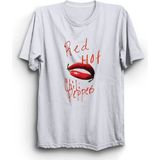 The Fame Red Hot Chili Peppers, Pepper Lips, Rock Metal Müzik Grubu Tişörtü - 2XL - Beyaz