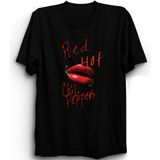 The Fame Red Hot Chili Peppers, Pepper Lips, Rock Metal Müzik Grubu Tişörtü - 5XL - Siyah