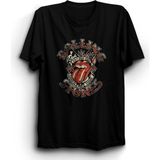 The Fame Rolling Stones World Tour Rock Metal Tişört - 4XL - Siyah