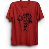 The Fame Şaşkın Zürafa Confused Giraffe Kırmızı Kadın T-shirt