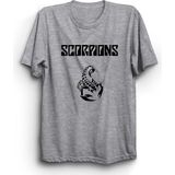 The Fame Scorpions, Classic Logo, Rock Metal Müzik Grubu Tişört - 10 - 11 Yaş - Gri