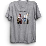 The Fame Steins Gate Manga Anime Gri Kadın T-shirt