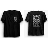 The Fame Tarot Sun Card, Güneş Kartı Tişört - 3XL - Siyah