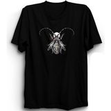 The Fame Tasarım Böcek Makine Mühendisi Machine Bug Engineer Siyah Kadın T-shirt