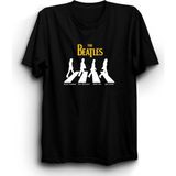 The Fame The Beatles, Abbey Road, Rock Metal Grup Tişörtü - 2XL - Siyah