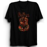 The Fame The Beatles, Flower And Guitar, Rock Metal Grup Tişörtü - XL - Siyah