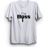 The Fame The Boss Patron Kravat Beyaz Kadın T-shirt