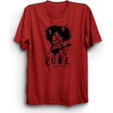 The Fame The Cure, Cartoon Robert Smith, Rock Metal Müzik Unisex %100 Pamuk Tişört - 10 - 11 Yaş - Kırmızı