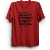 The Fame The Cure, Just Like Heaven, Rock Metal Müzik Unisex %100 Pamuk Tişört - 8 - 9 Yaş - Kırmızı