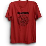 The Fame The Ramones, Classical Rock Metal Grup Tişörtü - 4XL - Kırmızı