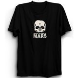The Fame Thirty Seconds To Mars, 30 Seconds To Mars, Skull, Rock Metal Grup Tişörtü - 5XL - Siyah