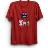 The Fame Toca Boca Game Oyun VRS03 Kırmızı Kadın T-shirt