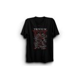 The Fame Trivm Lucifer Red Vers%100 Pamuk Rock Metal Müzik Tişört Siyah 3XL