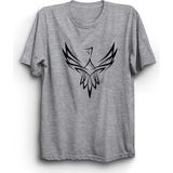 The Fame Tukan Kuşu 777 Sayı Sekanslı Toucan Bird Gri Kadın T-shirt