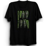 The Fame Type O Negative, 4 Dead, Rock Metal Müzik Grubu %100 Pamuk Tişört - 6 - 7 Yaş - Siyah