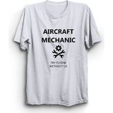 The Fame Uçak Teknisyeni Aircraft Mechanic Mühendis Beyaz Kadın T-shirt