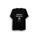 The Fame Uçak Teknisyeni Aircraft Mechanic Mühendis Siyah Kadın T-shirt