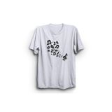 The Fame Uçuşan Notalar Flying Notes Müzik Music Beyaz Çocuk T-shirt