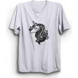 The Fame Unicorn Tek Boynuzlu At Luck Beyaz Kadın T-shirt