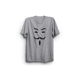 The Fame V For Vendetta V Film Gri Büyük Beden Kadın T-shirt