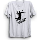 The Fame Voleybol Volleyball Cant Stop The Rise Beyaz Kadın T-shirt