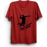 The Fame Voleybol Volleyball Cant Stop The Rise Kırmızı Kadın T-shirt