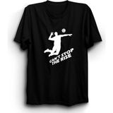 The Fame Voleybol Volleyball Cant Stop The Rise Siyah Kadın T-shirt