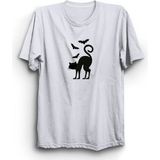 The Fame Yarasalar ve Kedi Cat And Bats Animal Beyaz Kadın T-shirt