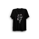 The Fame Yılan, Çiçek, Tasarım, Snake In The Flowers Tişört Siyah 3XL theNM10272