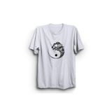 The Fame Ying-Yang Zen From Trees Ağaç ve Denge Beyaz Kadın T-shirt