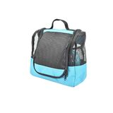 The Fine Living Company Co. Taşınabilir Asılı Duş Kutusu Düzenleyici Çanta (Ücretsiz Tuvalet Kılıfı+Metal Kanca) Hızlı Kuruyan File Duş Caddy Tote Çanta Kılıfı Banyo Koleji Yurt Kampı Spor Salonu Kamp için 10"x4"x9" (Aqua)