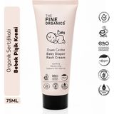 THE FINE ORGANICS Organik Sertifikalı Bebek Pişik Kremi, Çinko İçerikli Vegan Bariyer ve Tahriş Karşıtı Bakım Kremi