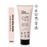 THE FINE ORGANICS Organik Sertifikalı Bebek ve Çocuk Pişik Kremi, Çinko İçerikli Vegan Bariyer ve Tahriş Karşıtı Bakım Kremi