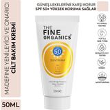 The Fine Organics SPF+50 Yüksek Korumalı Yoğun Leke Karşıtı Nemlendirici Güneş Kremi 50 ml
