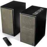 The Fives Aktif Hoparlör (Çift) - Titanyum Lts Havalandırmalı Tweeter, Bluetooth Kablosuz Bağlantı, Yüksek Çözünürlüklü Ses, Dinamik Ekolayzırı, Siyah - 01-Siyah