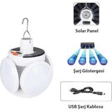 The Gencoo P-038 Solar Güneş Enerji ve USB Sarjli 5 Kanatlı