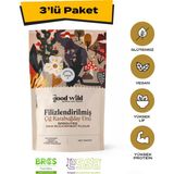 The Good Wild Filizlendirilmiş Çiğ Karabuğday Unu | Glutensiz Un | Vegan | Yüksek Lif | Glutensiz Ürün | 3X300 gr