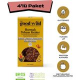 The Good Wild Hurmalı Tohum Kraker | Glutensiz Atıştırmalık | Ilave Şekersiz | Hurma Püresi | Ayçekirdeği | 4X55 G - 55 gr