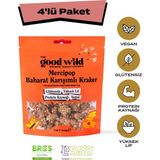 The Good Wild Mercipop Baharat Karışımlı Kraker | Glutensiz Vegan Atıştırmalık | Ilave Şekersiz |yüksek Lif |4X55G - 55 gr