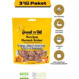 The Good Wild Mercipop Hurmalı Kraker 3'lü Paket | Glutensiz Atıştırmalık | Ilave Şekersiz | Hurma Püresi | 3 x 55 gr - 165 gr