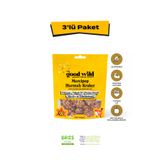 THE GOOD WİLD Mercipop Hurmalı Kraker | Glutensiz Atıştırmalık | İlave Şekersiz | Hurma Püresi |Ayçekirdeği |3x55g
