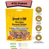 The Good Wild Mercipop Hurmalı Kraker | Glutensiz Atıştırmalık | Ilave Şekersiz | Hurma Püresi |ayçekirdeği |4X55G - 55 gr