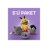 The Gookie Beşli Paket Tığ Kiti, Amigurumi Örgü Seti