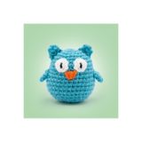 The Gookie Mini Baykuş Bilbo Tığ Kiti Yeni Başlayanlar İçin Videolu Amigurumi Örgü Oyuncak Seti