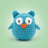 The Gookie Mini Baykuş Bilbo Tığ Kiti Yeni Başlayanlar İçin Videolu Amigurumi Örgü Oyuncak Seti