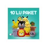 The Gookie Onlu Paket Amigurumi Tığ Kiti, Amigurumi Örgü Seti Tığ Işi Örgü Oyuncak