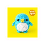 The Gookie Penguen Patrik Tığ Kiti Yeni Başlayanlar İçin Videolu Amigurumi Örgü Oyuncak Seti- Pratik Örgü İp